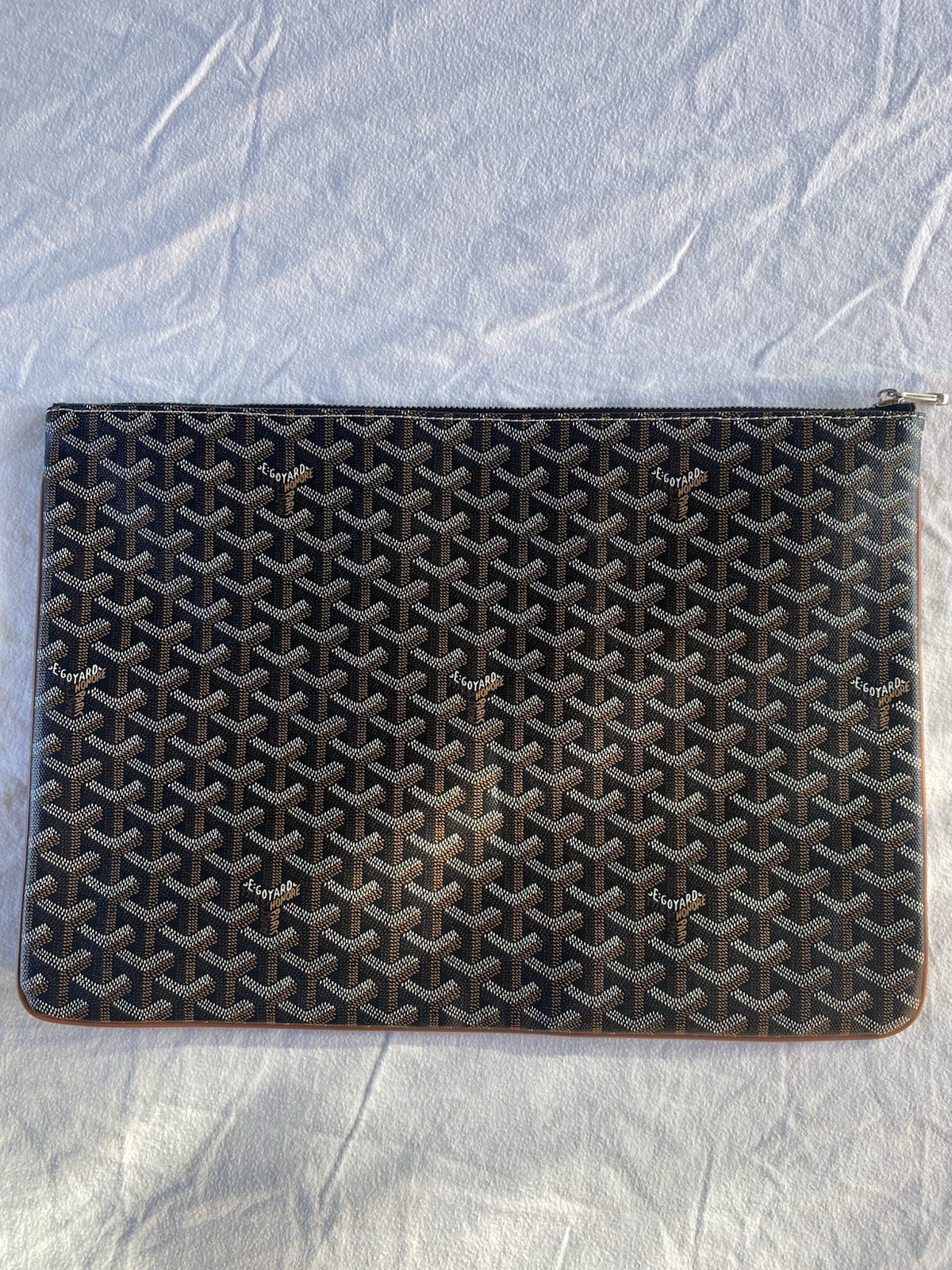 Goyard Leather Laptop Bag / Document Sleeve