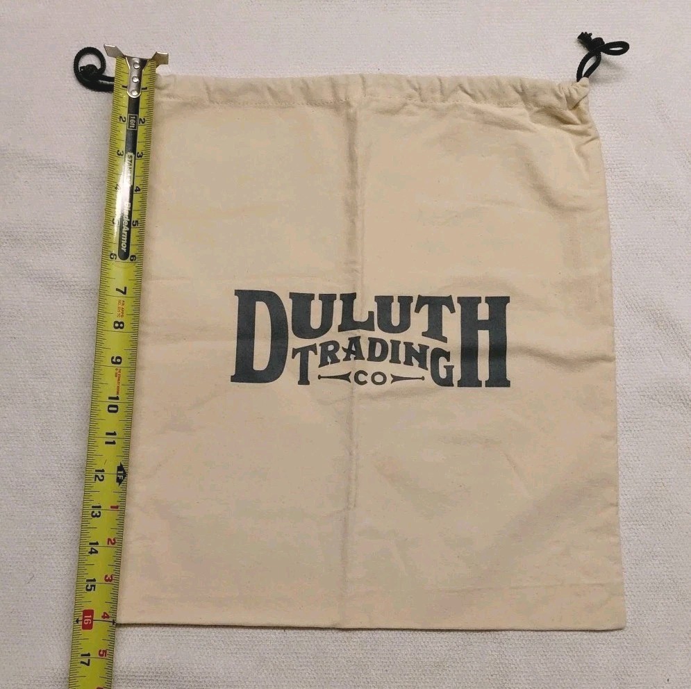 Duluth Trading Co Cotton Canvas Drawstring Tote,Laundry/Dust/Storage/Stuff16x14″