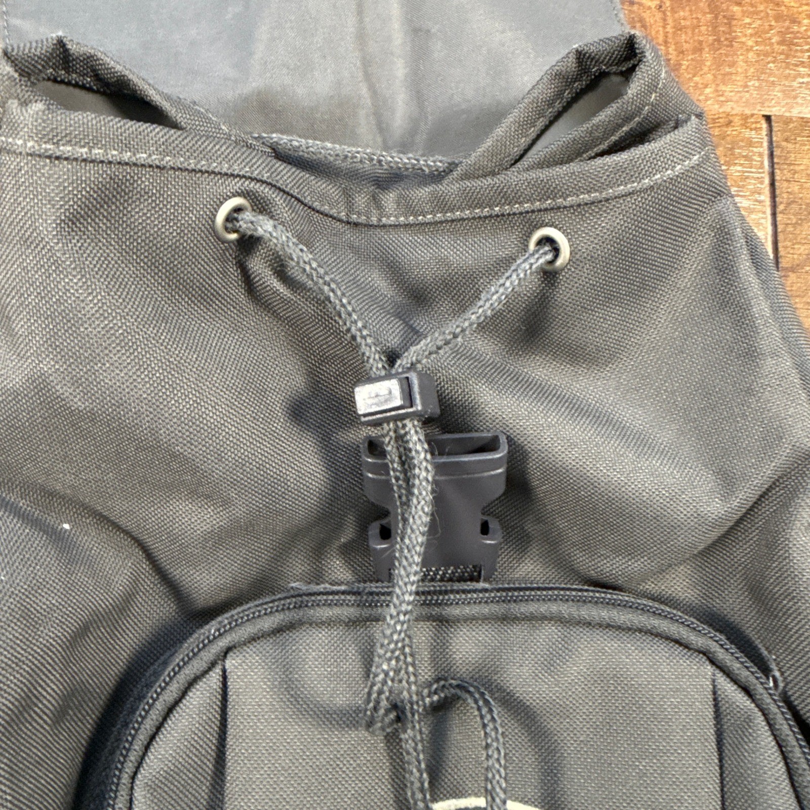 Samsonite Mini Backpack Unisex OS Gray Canvas Drawstring Buckle Utility Bag