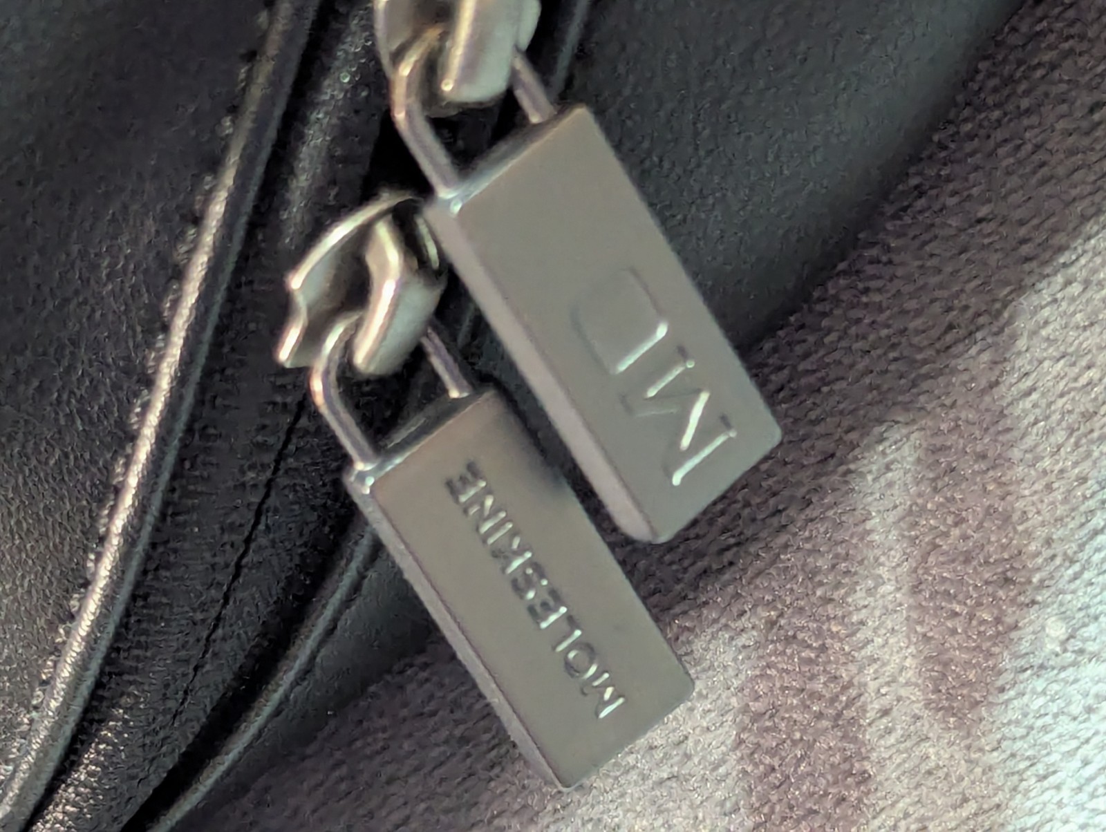 Ultra Rare Heisman logo Moleskine Black Zip Closure Inner Pockets, polyurethane