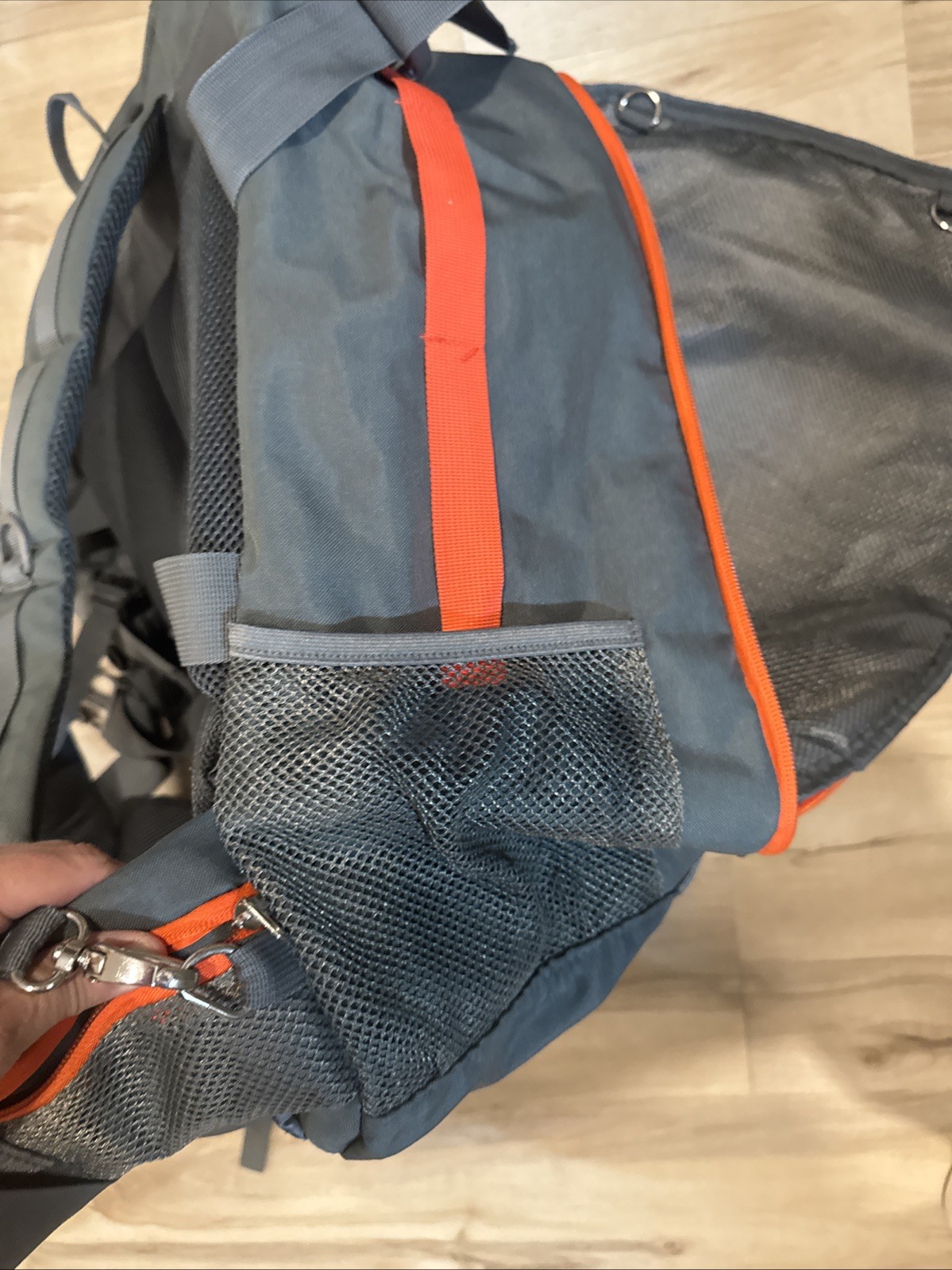 Cabin Max Equator Travel Backpack 44L Flight Approved Carry On Grey Orange