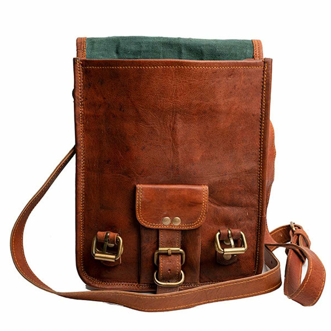 Retro Classic Fashion Shoulder Bag Stunning Vintage Leather Satchel Messenger