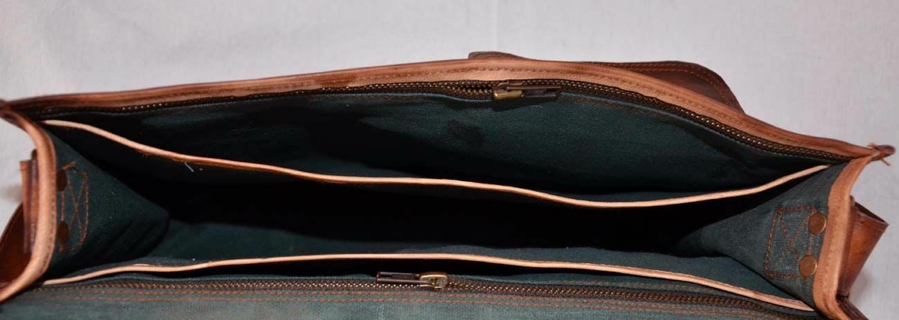 Mens Leather Messenger Computer Distressed Satchel Crossbody Laptop Briefcase