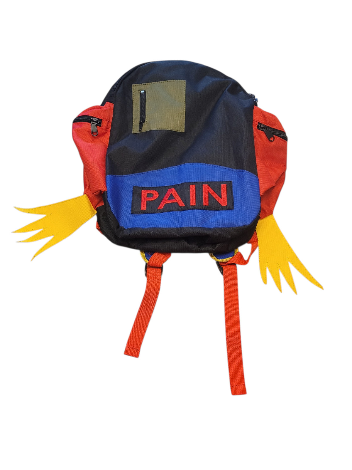 Backpack Day Bag – Custom Made with Wings – Streetwear Accessory Pain 99