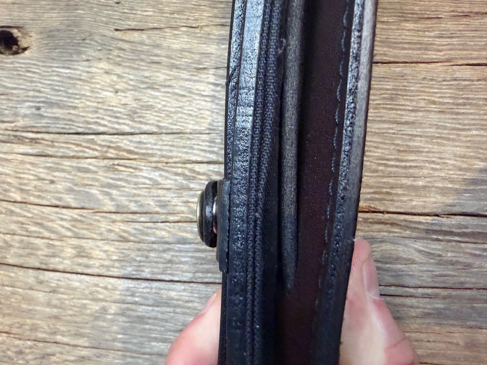 Filson Leather Shoulder Strap MADE IN USA Brown Bridle Brass Adjustable Vintage