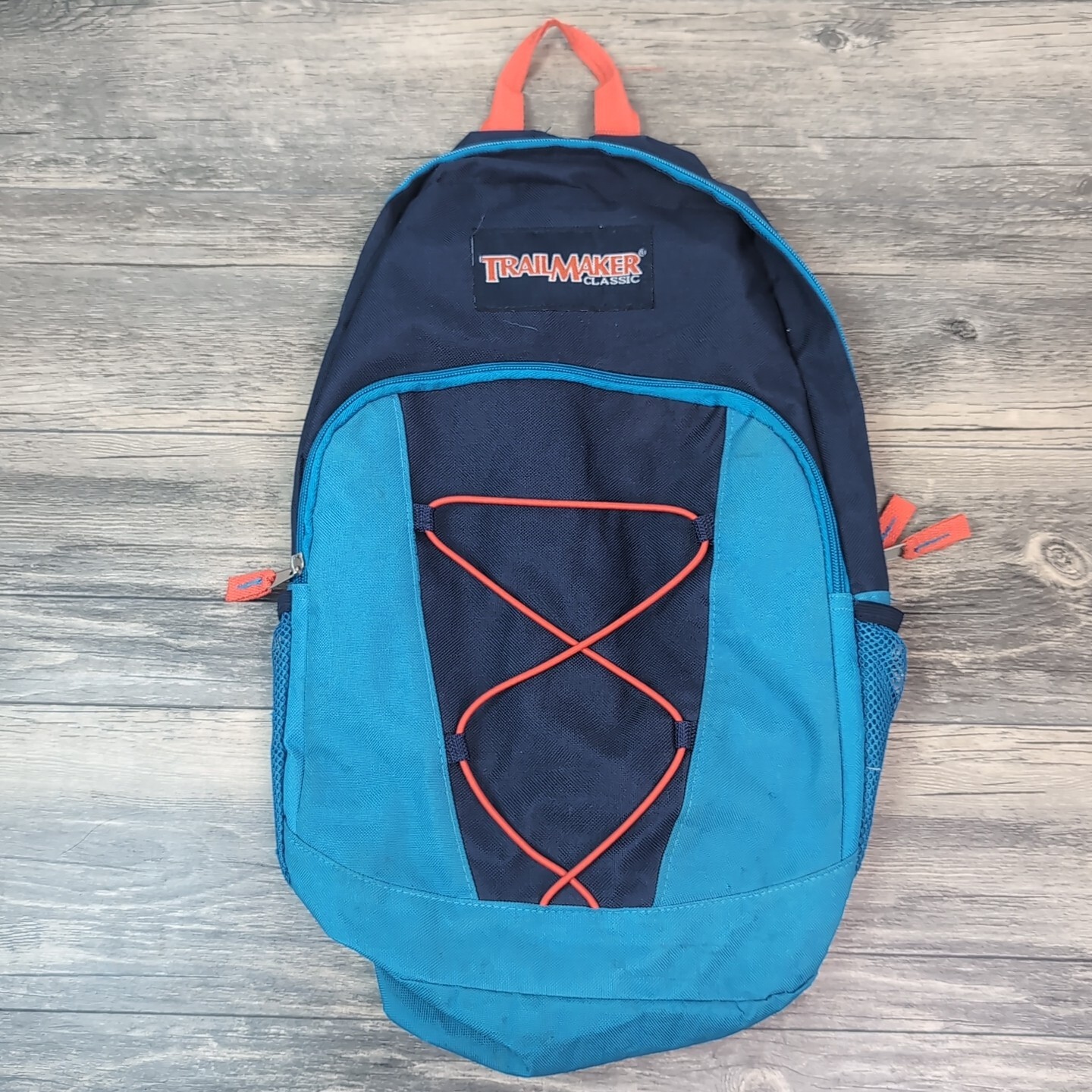 Trail Maker Classic Backpack Royal Blue/ Sky Blue Color With Orange Day Bag