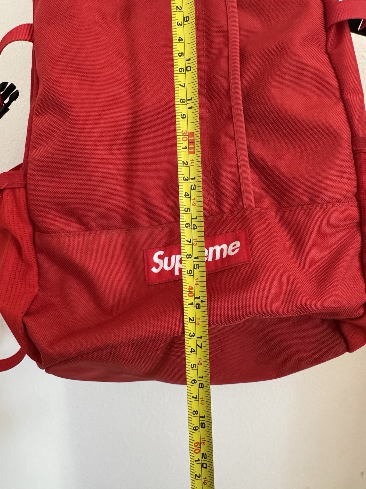 Supreme SS18 Red Backpack – 100% Authentic – USED