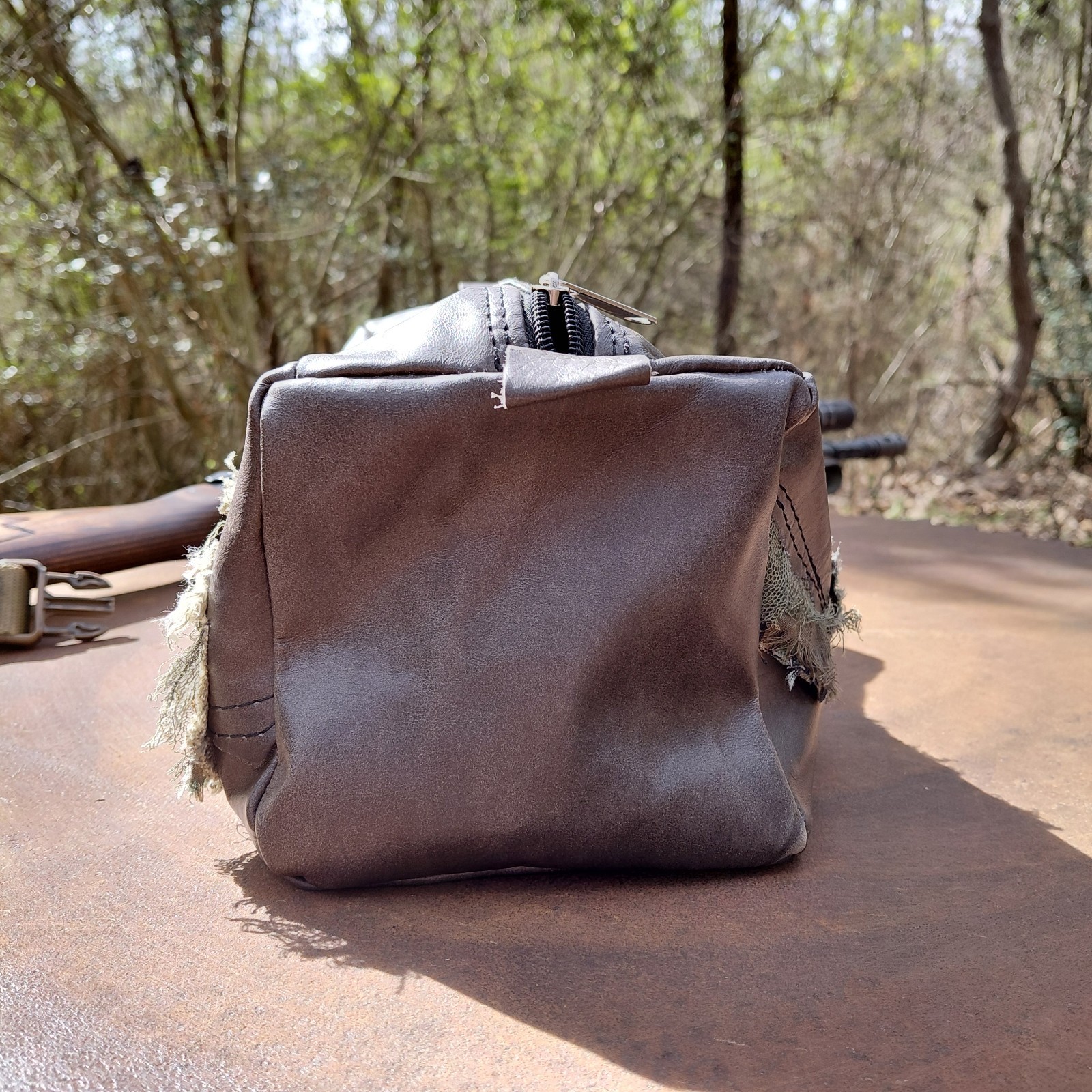 Leather Range Bag Ammo Bag Handmade Retro Art Ak47 Kalashnikov FAFO