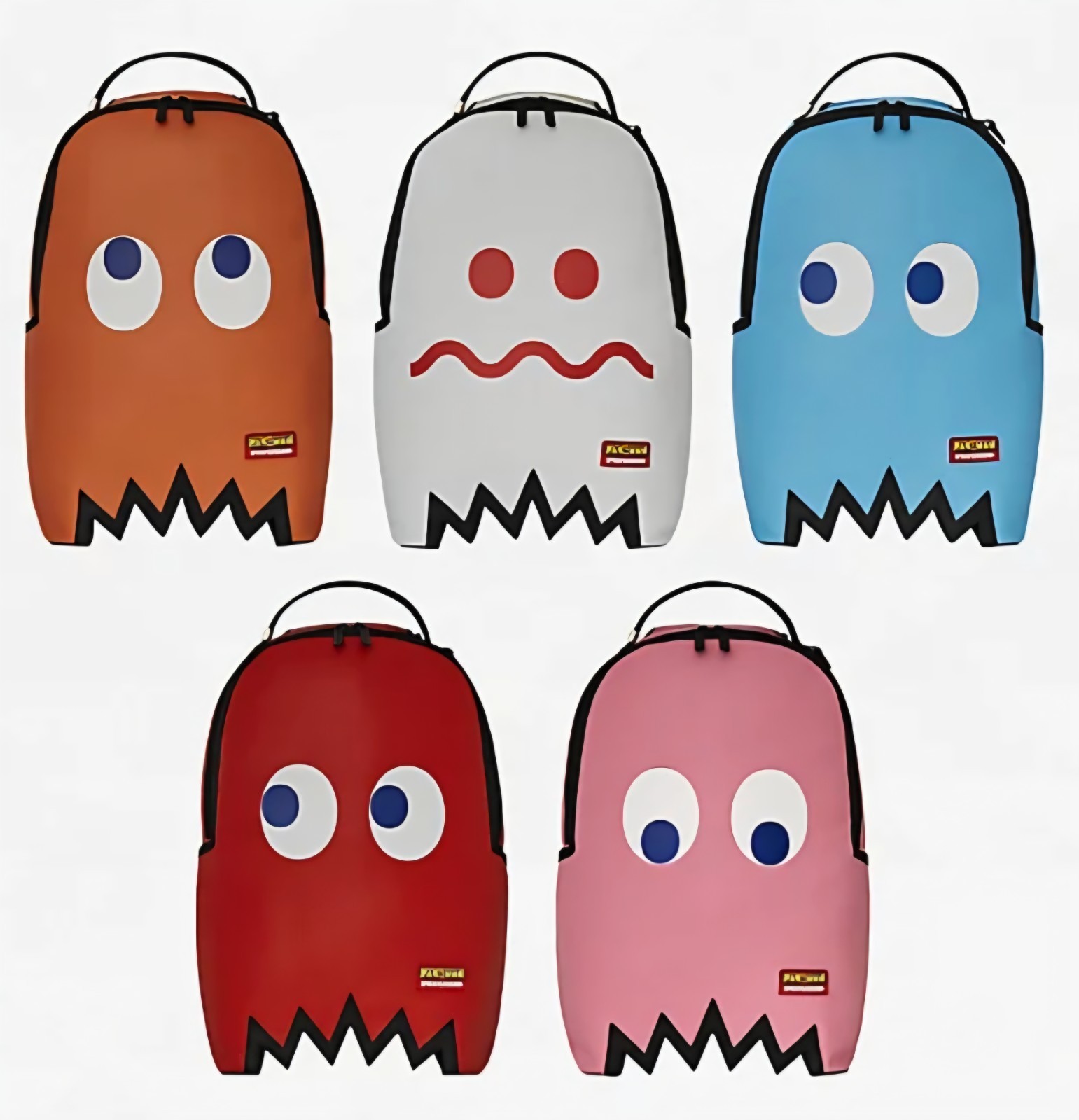 Sprayground Pac-Man Mystery Ghost Graphic Print Backpack New With TAGS
