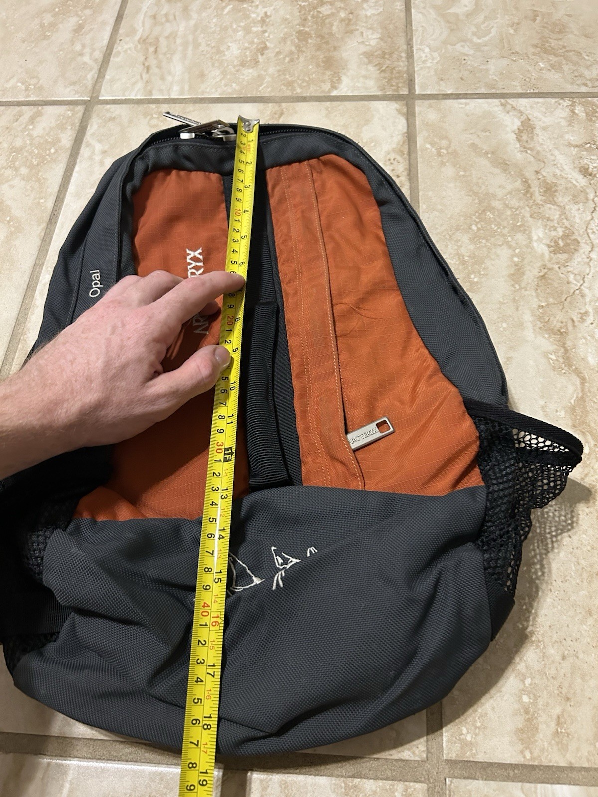 Arc’teryx Backpack Orange Gray Opal 100% Nylon Adjustable Shoulder Straps