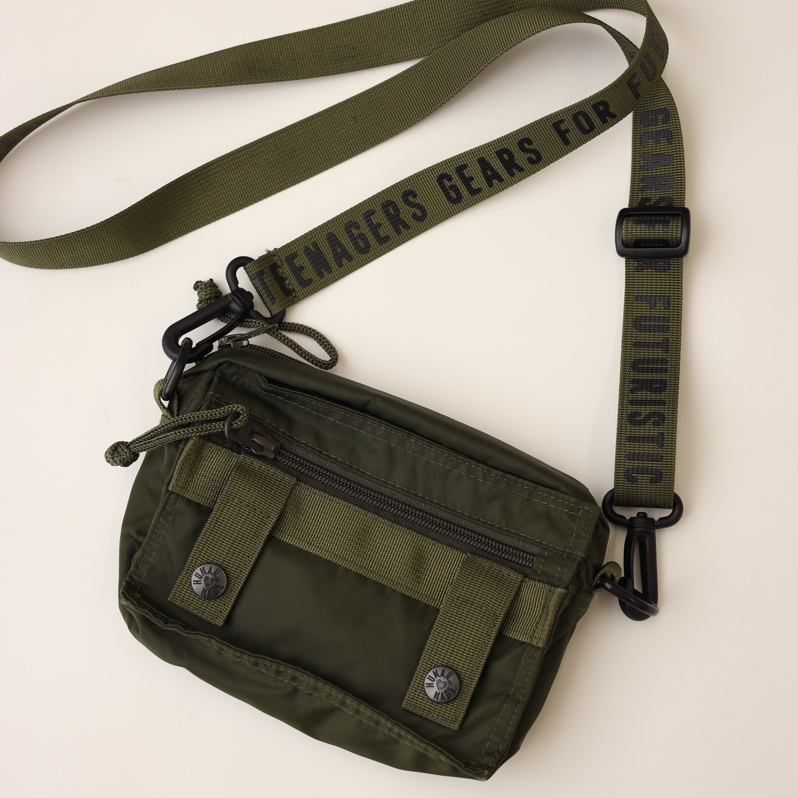 Human Made Military Pouch Small Olive Drab | Crossbody Bag | Nigo