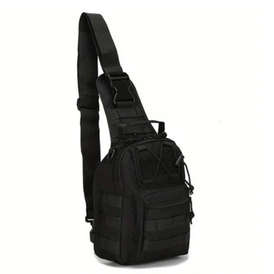 Tactical Backpack Mens Sling Shoulder Bag Molle Travel Outdoor Hiking Chest Pack