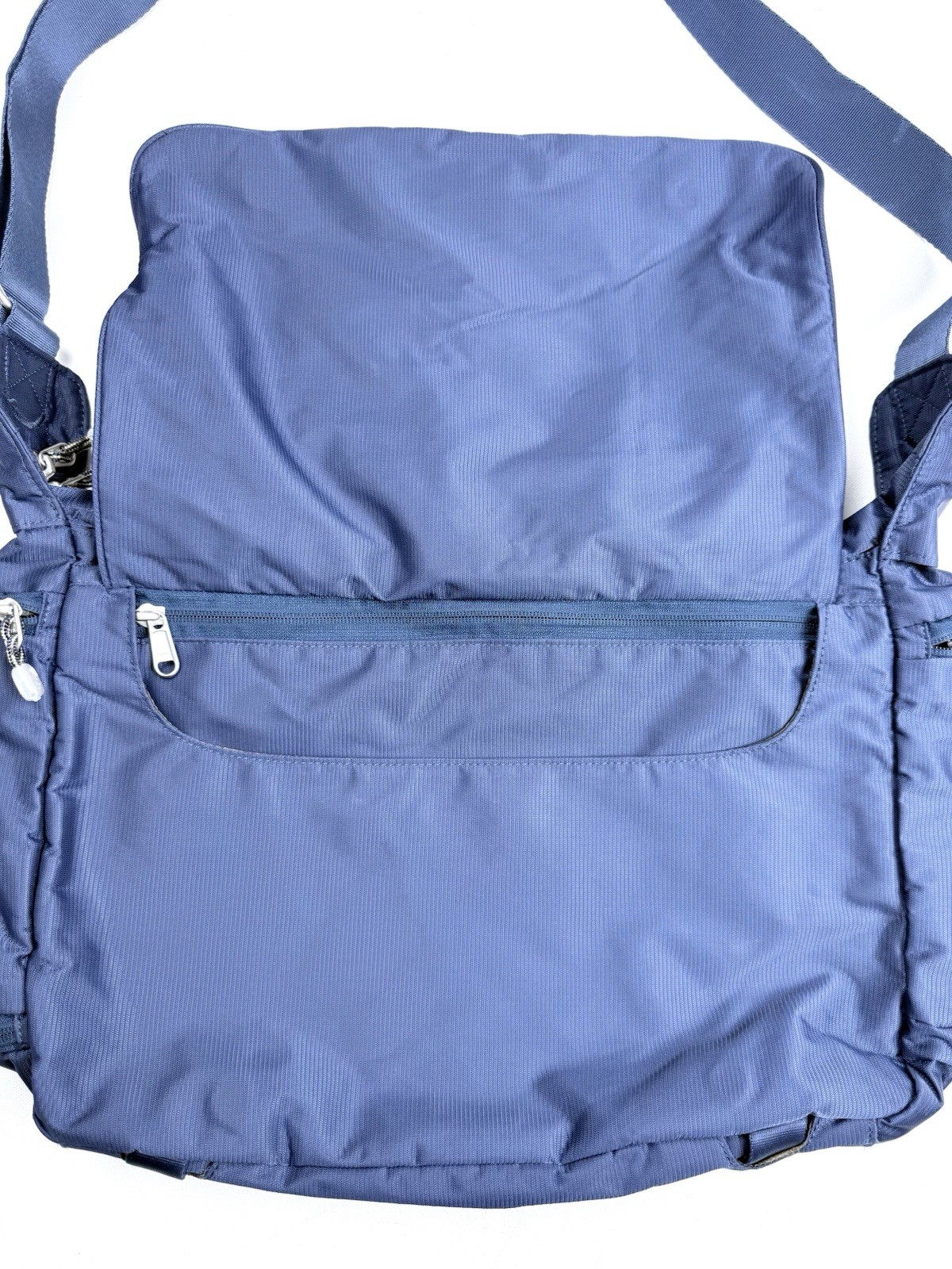 eBags EB2108A Blue Messenger Shoulder Bag Multiple Pockets