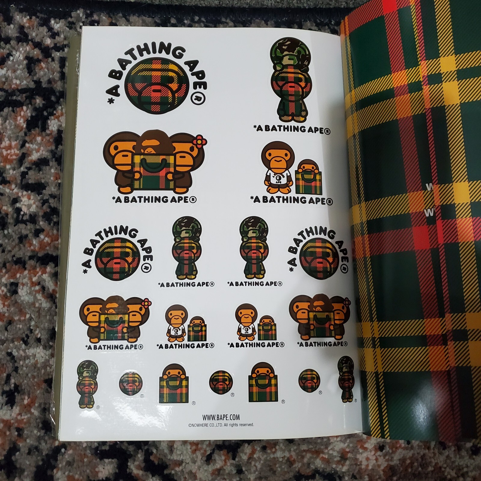 A BATHING APE 2008 A/W MOOK + Shoulder bag & Stickers [BRAND NEW] Nigo Bape