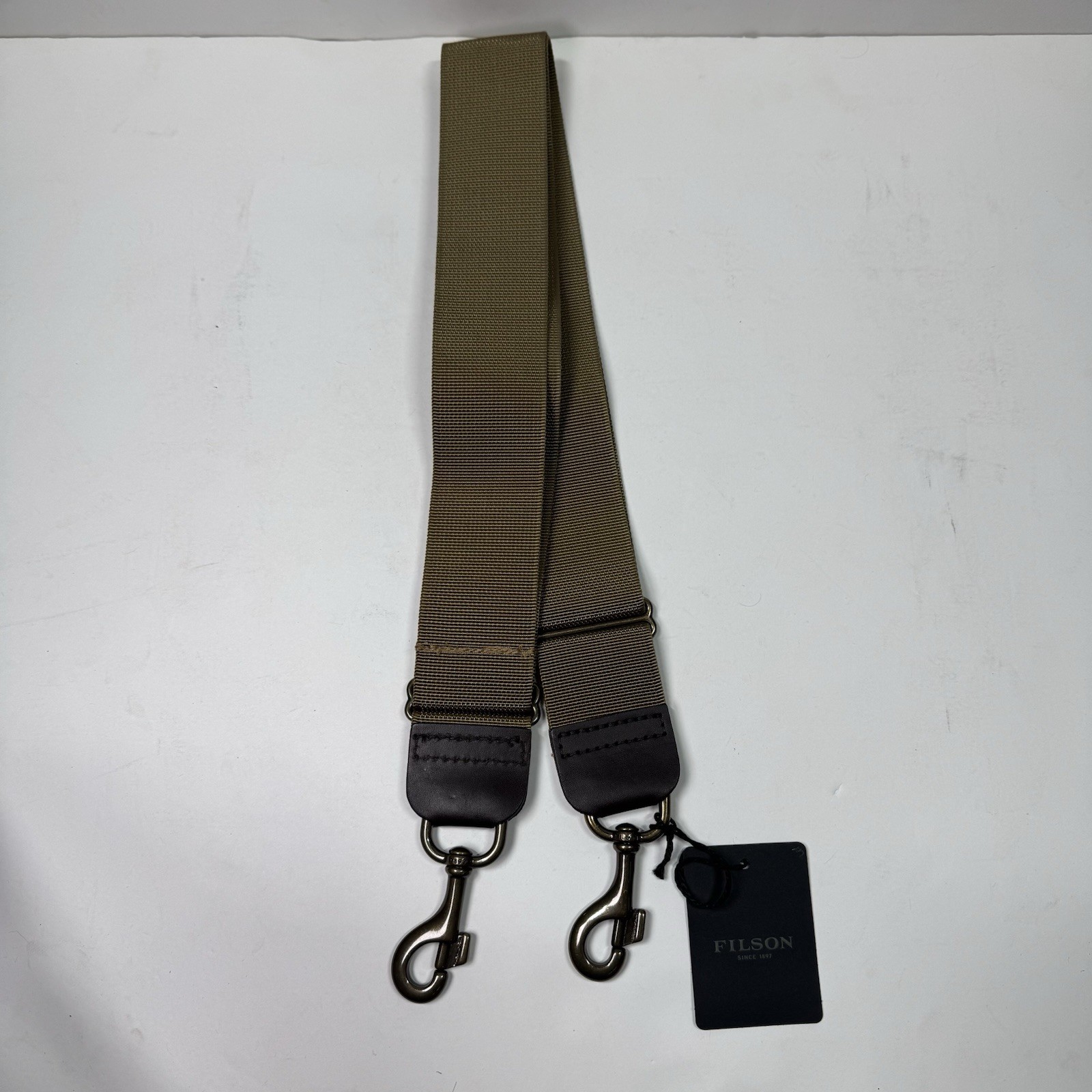 Filson Dry Bag Webbing Strap Dark Tan Made In USA