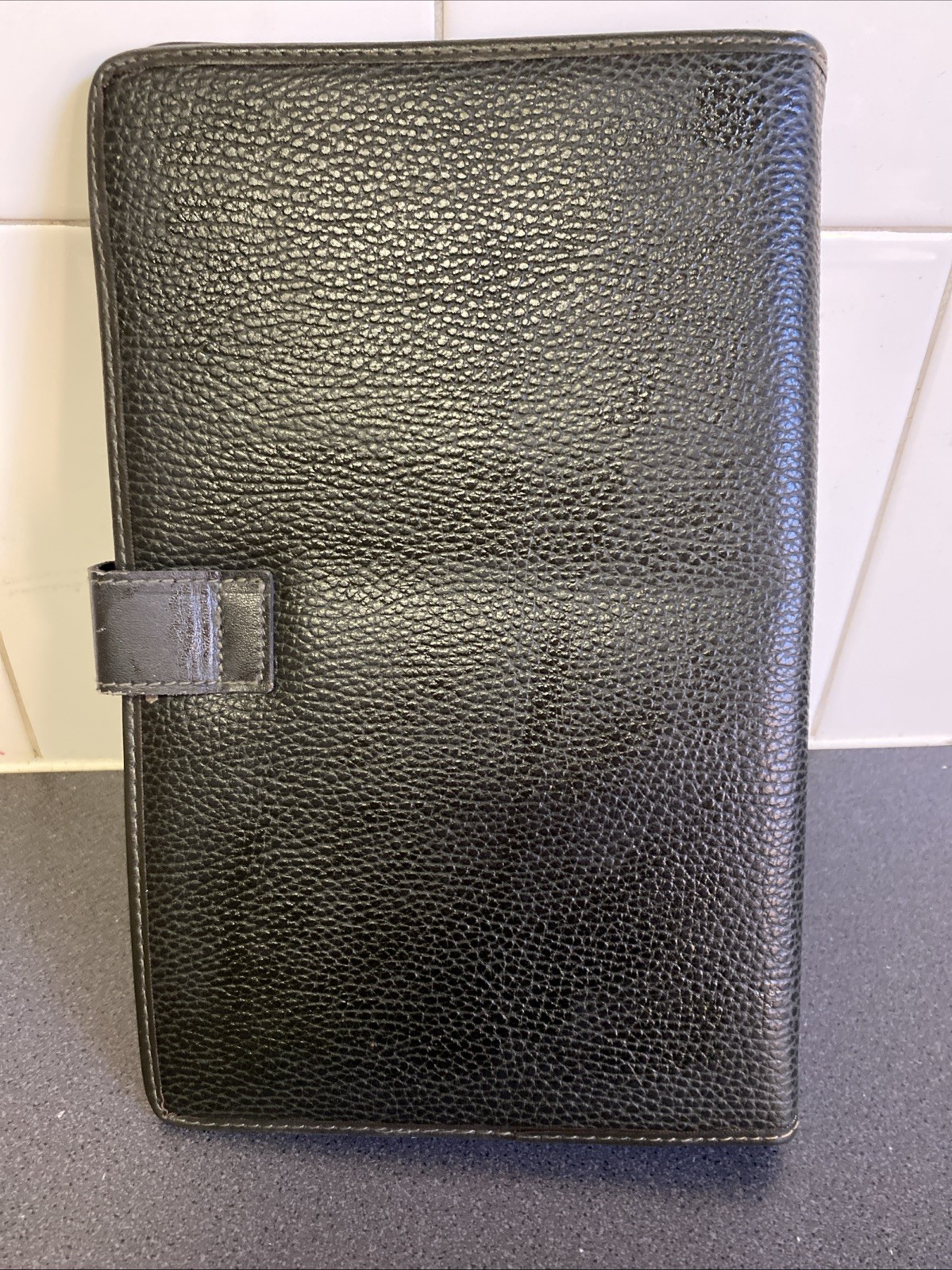 Cerruti 1881 Black Conference Folder A5 27x17cm Folded