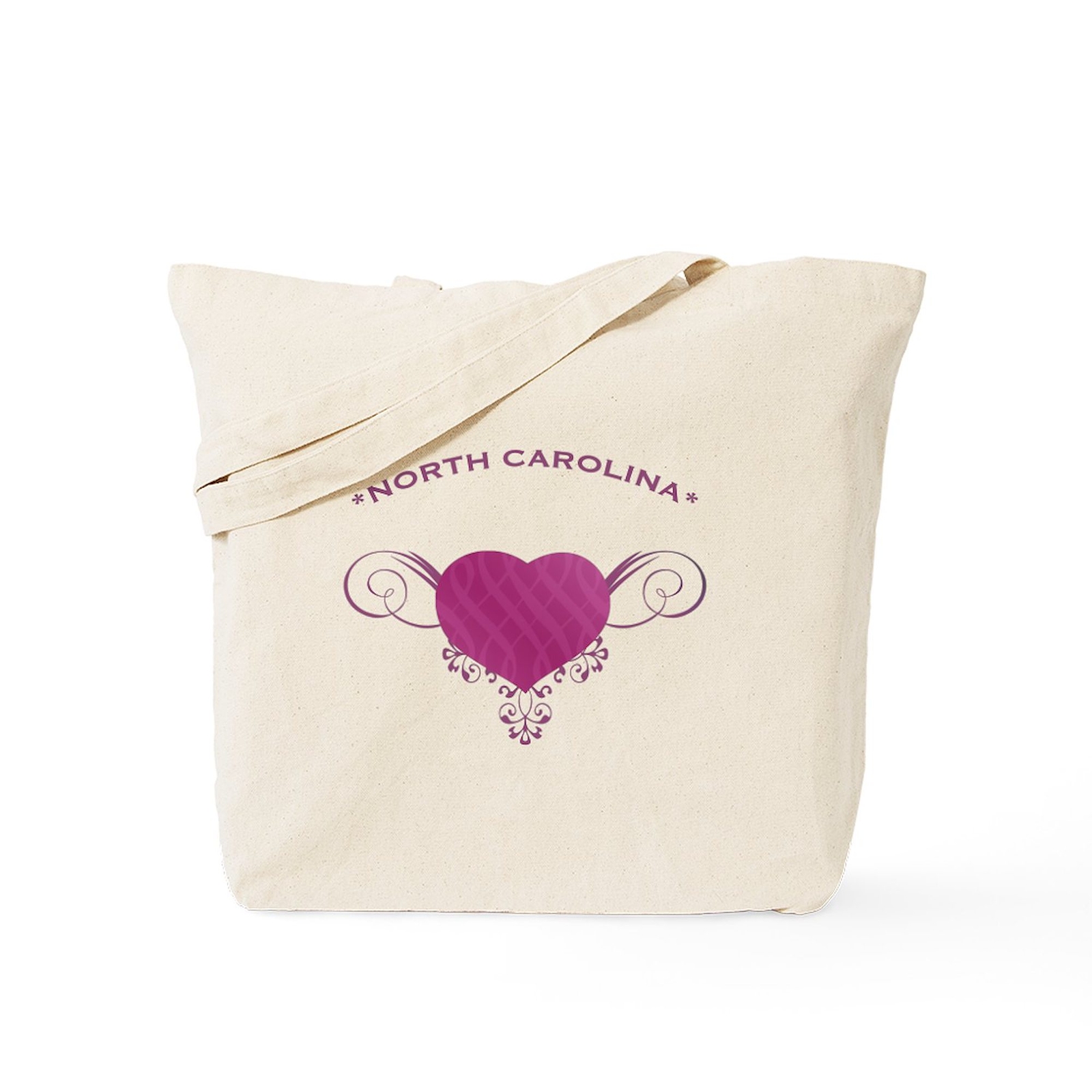 CafePress North Carolina State (Heart) Gifts Tote Bag (918792947)