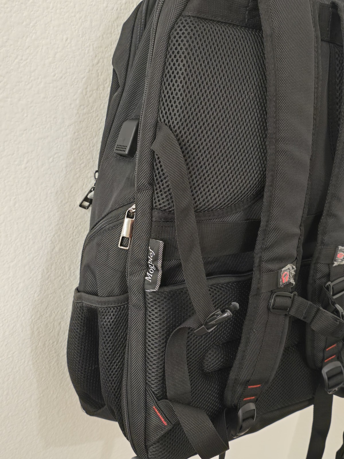 18.4 RFID LAPTOP BACKPACK 55L Extra Large USB Charger Anti-theft Black MOGPLOF
