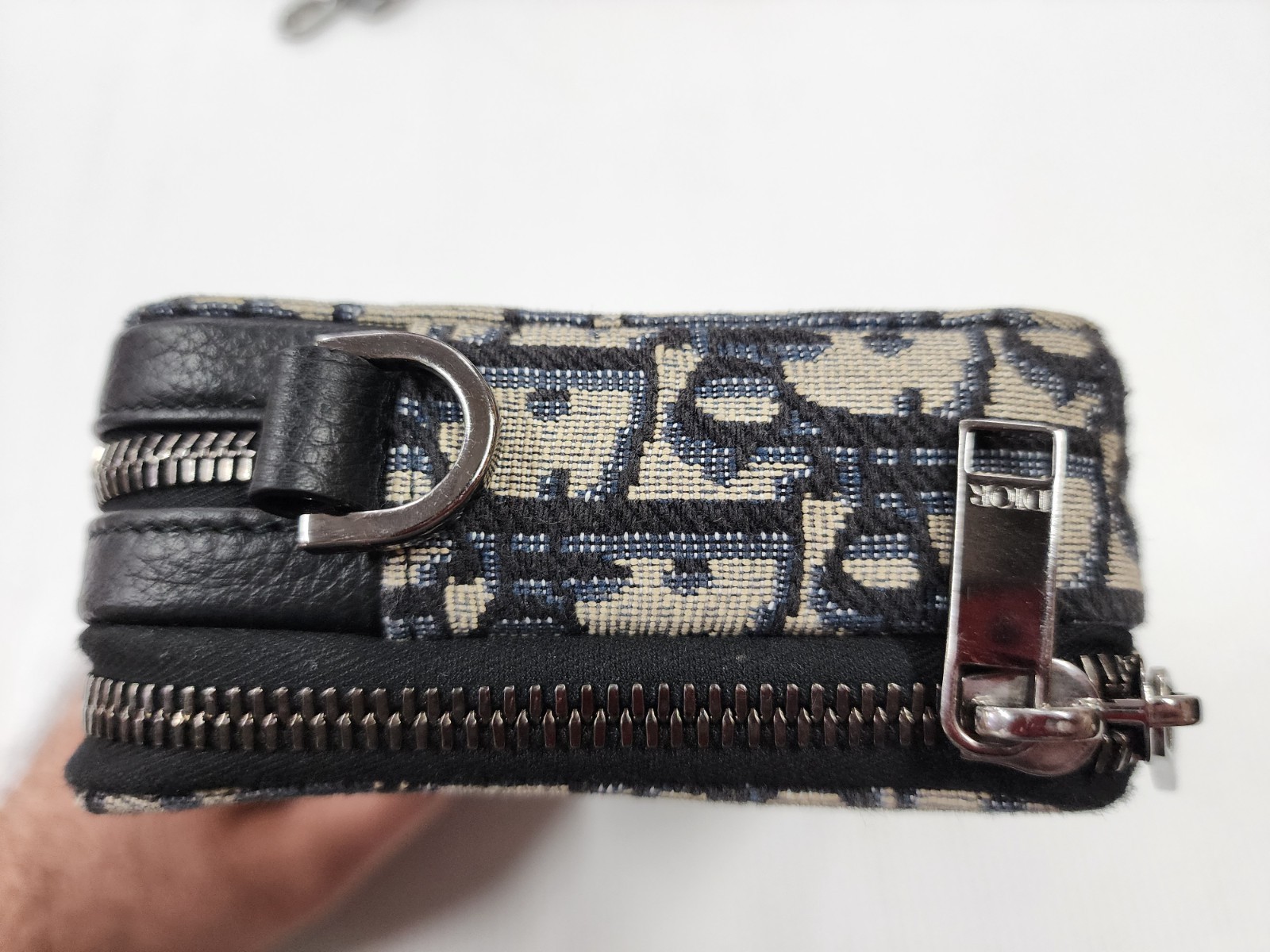 *AUTHENTIC / PERFECT* Dior Oblique Jacquard Crossbody Messenger Bag Beige/Black