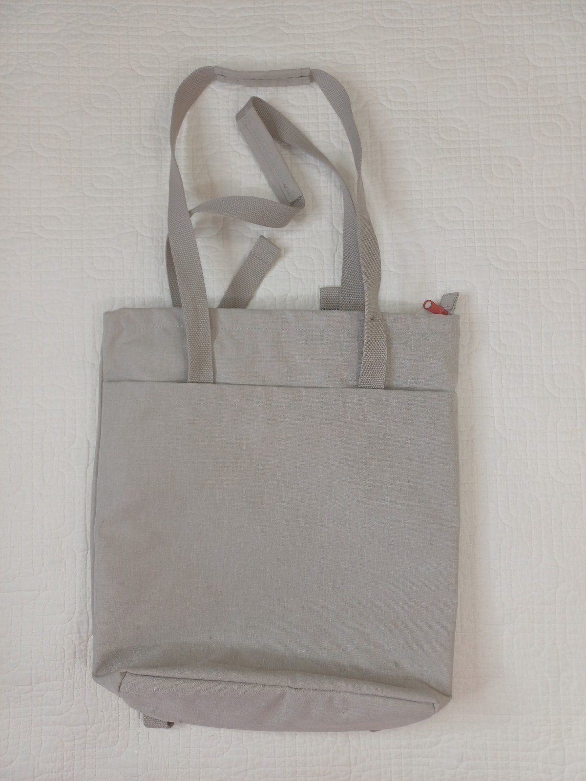IKEA Dromsack Tote Bag 14L 2in1 Convertible Backpack Beige Top Zip Pockets Very