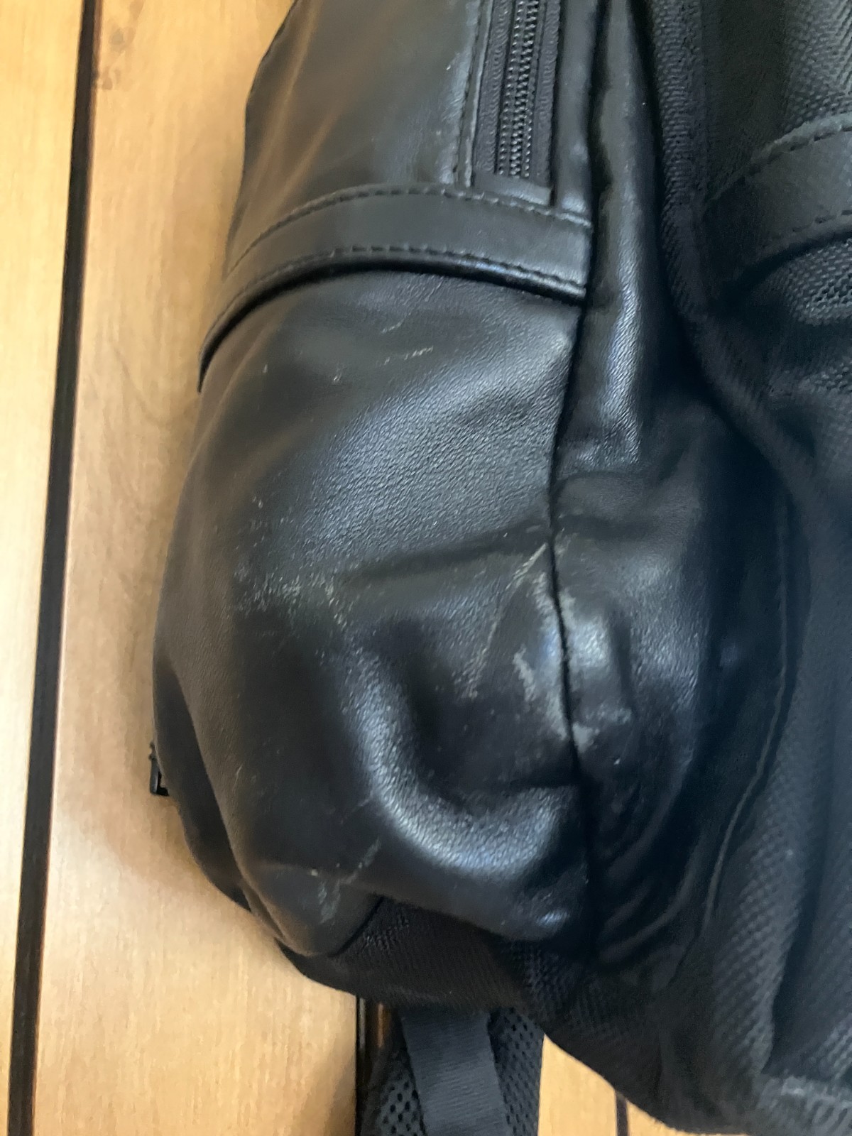 Tumi Alpha 3 Backpack – Black Ballistic Nylon and Leather Custom Monogram