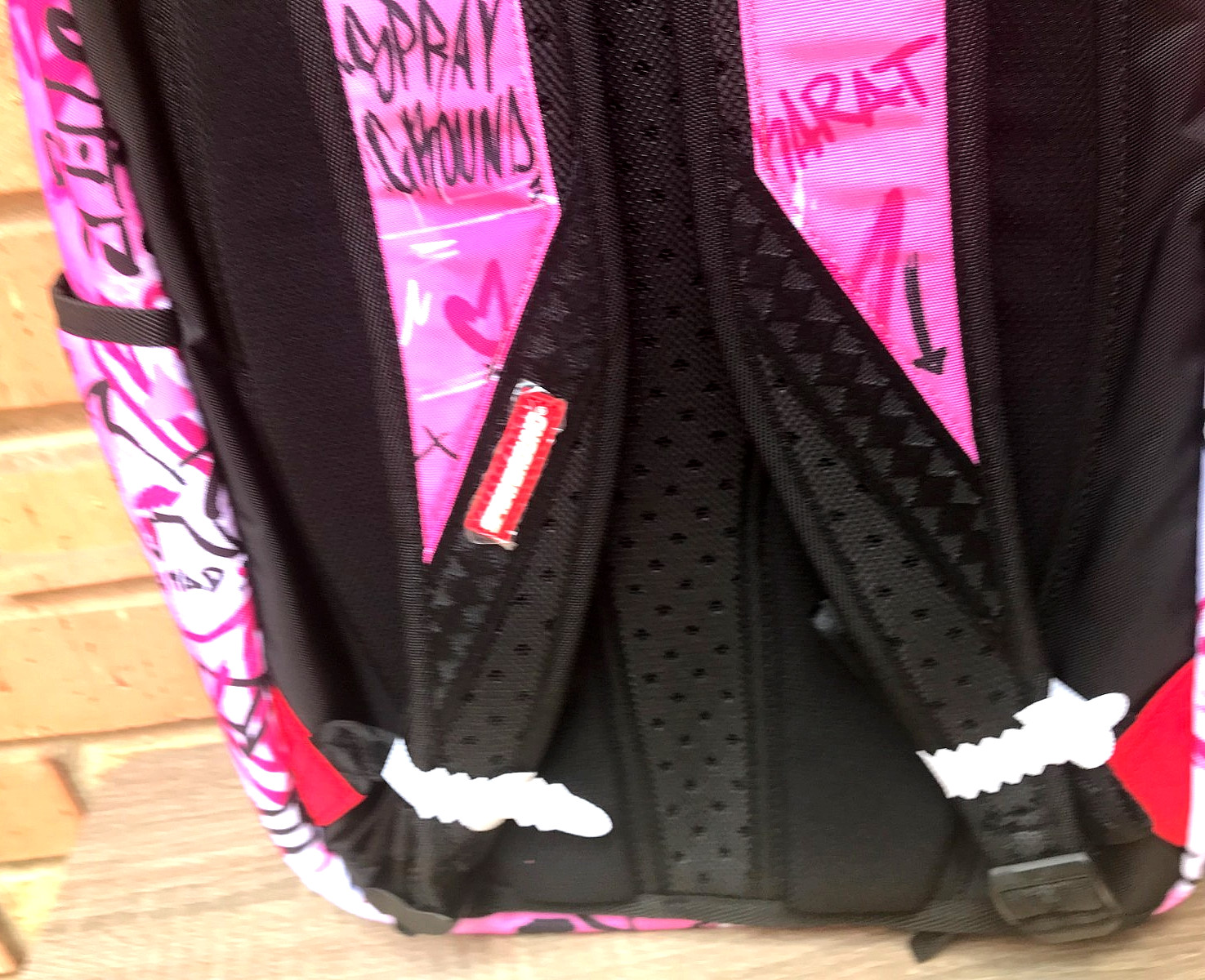 Sprayground Bunny Banks Backpack🔥New Black Pink Black Bookbag Large School Bag