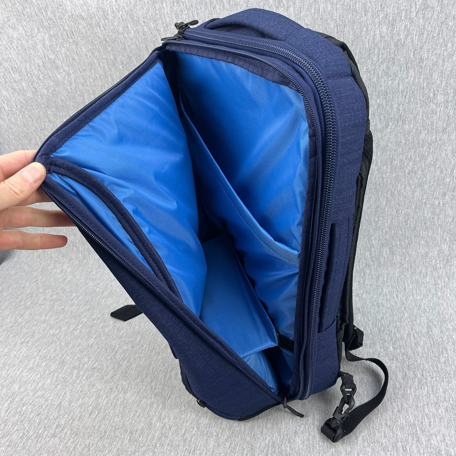 eBags Professional Slim Laptop Backpack Indigo Blue One-Bag Travel Commuter Tech