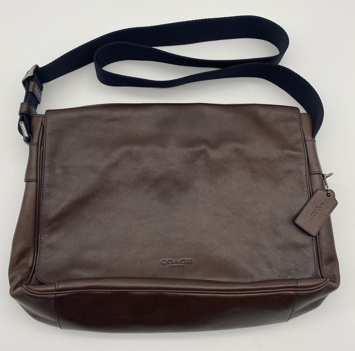 COACH Metropolitan Courier Messenger Bag Mahogany Leather 72061 NWT