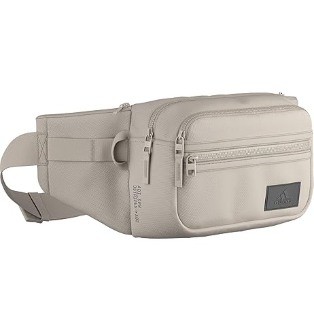 NWT Adidas Ramble Crossbody Sling Bag Belt Fanny Pack Shoulder Beige Grey IU9300
