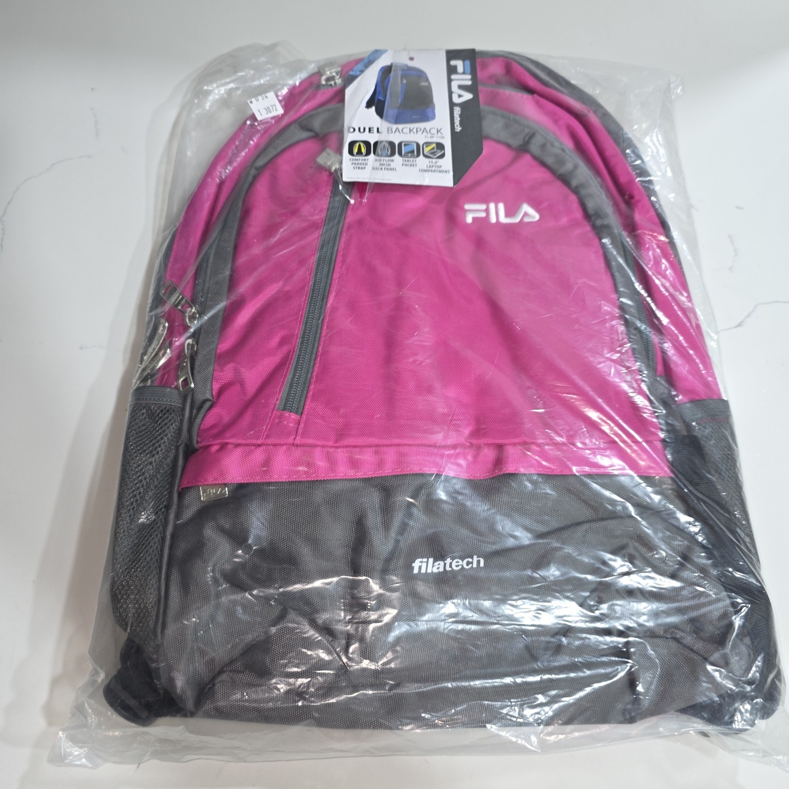 FILA Filatech Backpack Pink Black New With Tags