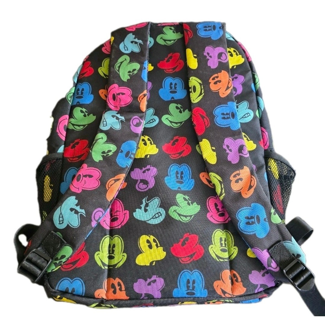 Disney Backpack Black Mickey Mouse All Over Print Walt Disney World Bag