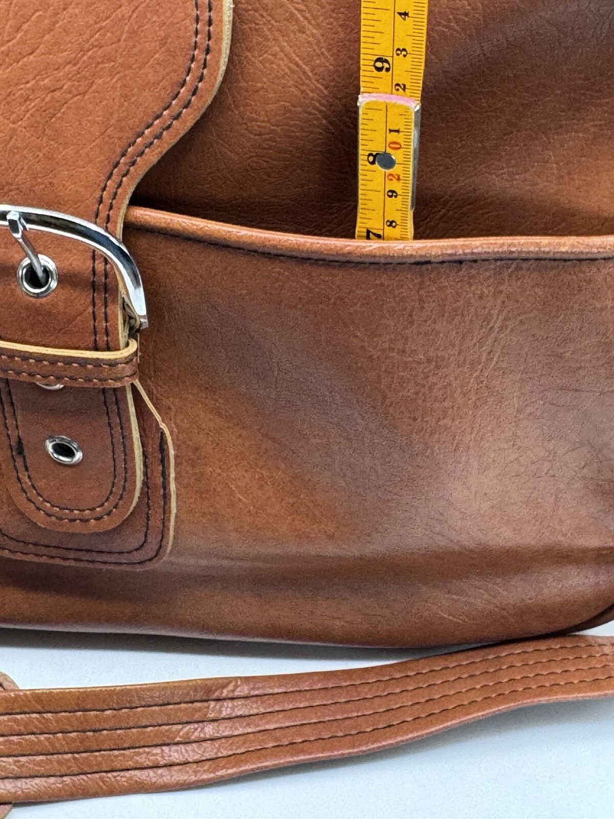 Vintage Sears Leather Bag Briefcase Carry-On Travel Hobo 18″x 11″x 6.5″