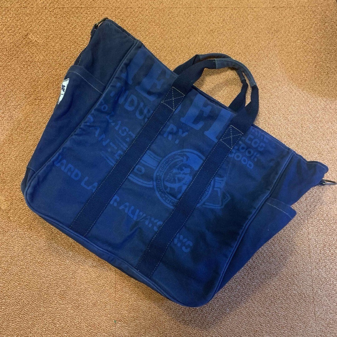 Diesel Men Vintage feel Denim Tote Bag 40x40x20cm Luxury Stylish Casual Italian
