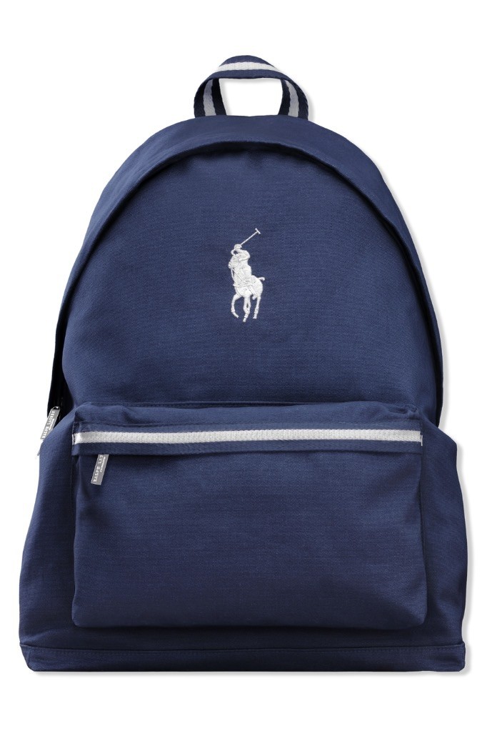 Ralph Lauren polo navy blue with embroidered logo backpack
