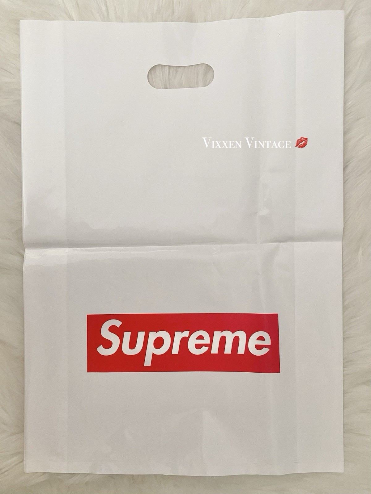 SUPREME PLASTIC RETAIL SHOPPERS & CLEAR POLY BAG BUNDLE LOT OF 6