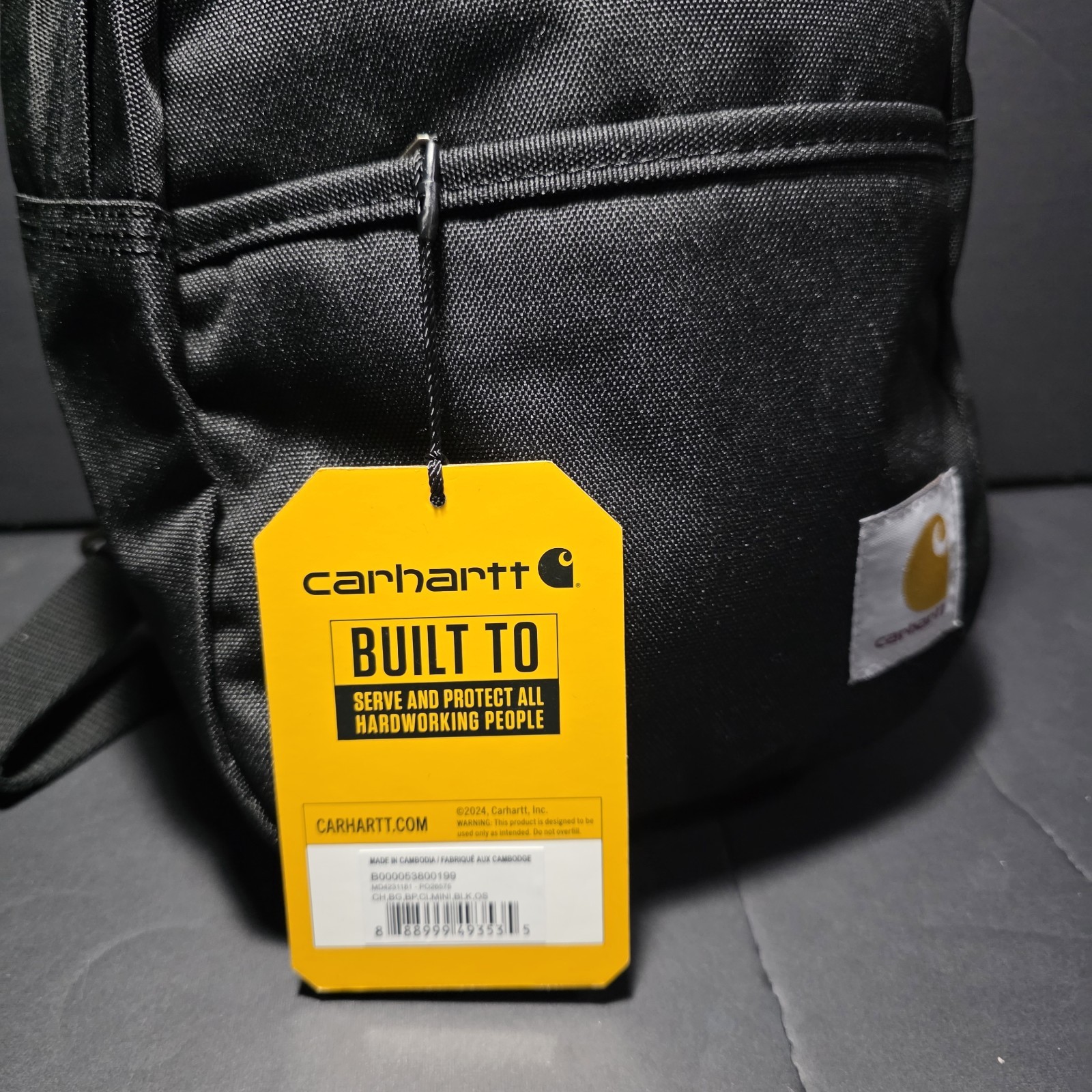 Carhartt Classic Mini Backpack Black Model CB0538 NWT