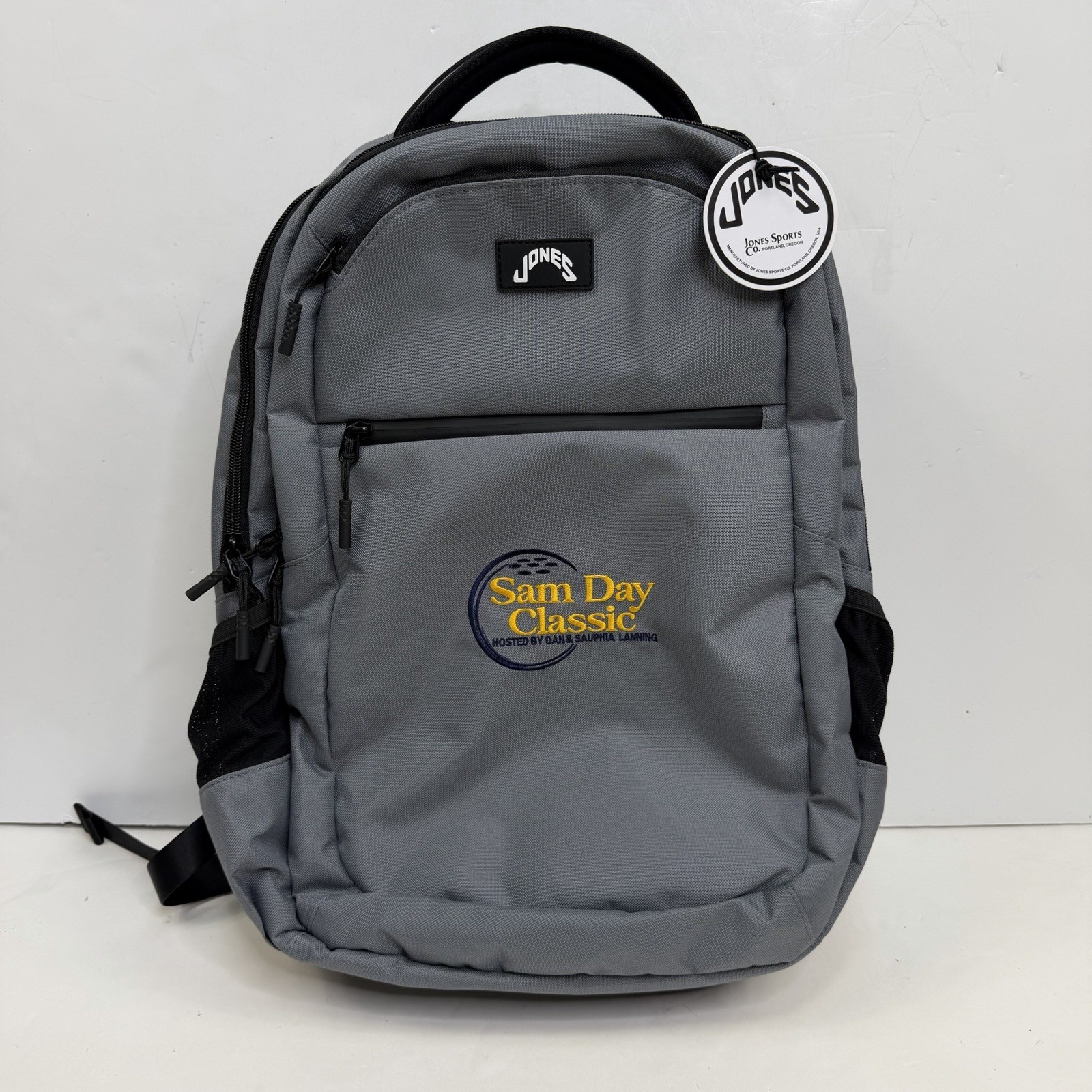 NWT Jones Sports Co A1 Backpack Grey Laptop Bag Golf Travel Midtown Gray 19”
