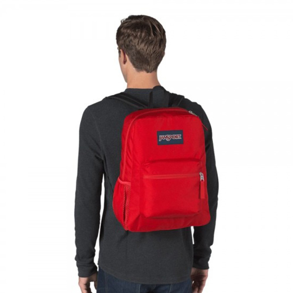 JanSport Cross Town 100% Authentic School Backpack With Front Pocket 13×8.5×17
