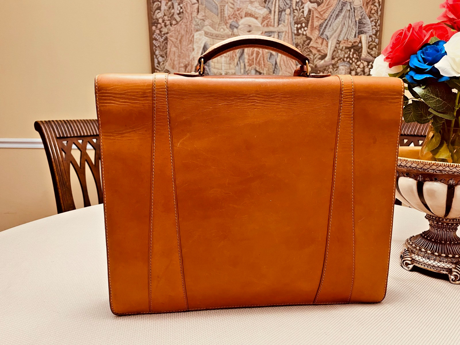 LOUIS VUITTON “SELBIT” NOMADE Leather Briefcase / Satchel / Portfolio – France
