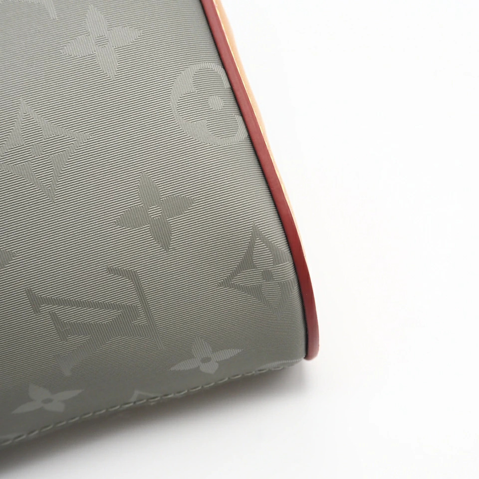 Louis Vuitton Monogram Titanium Pochette Cosmos M63240 Clutch Bag Gray Beige