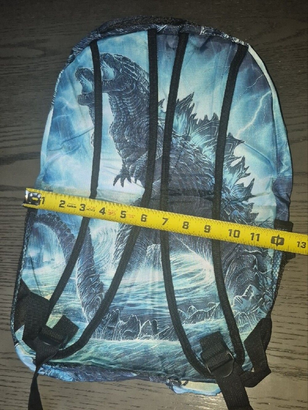Blue Godzilla Graphic Backpack – Men Bags