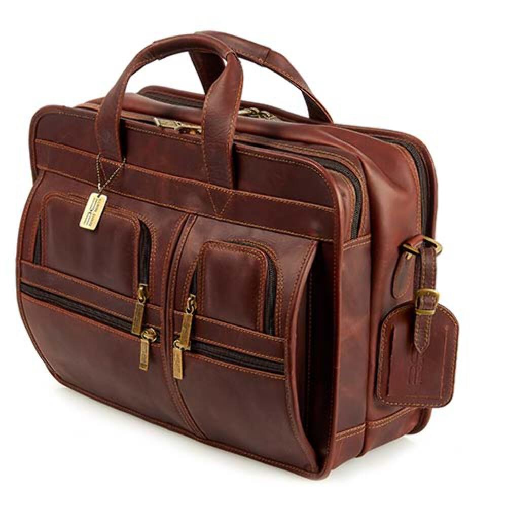 Claire Chase Legendary Executive Computer Briefcase Dark Brown 151L