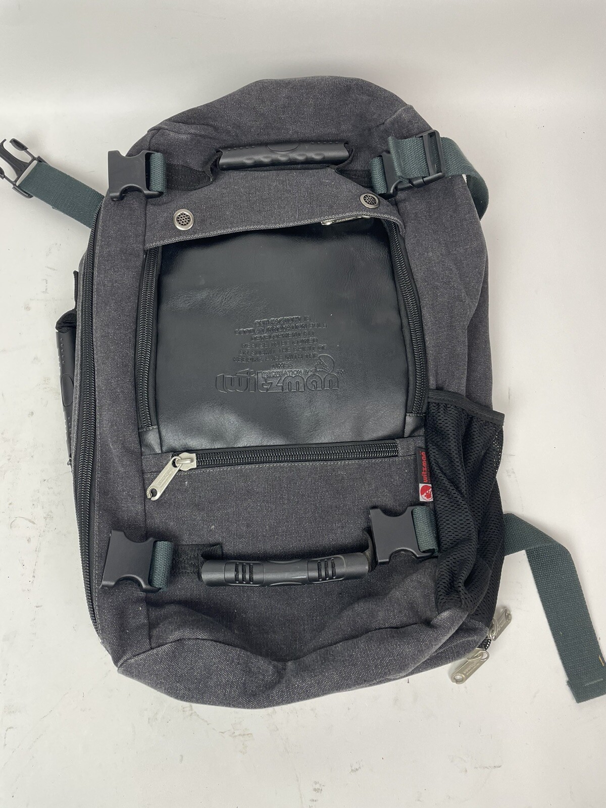 WITZMAN Canvas Backpack Vintage Travel Backpack Hiking Luggage Rucksack Laptop