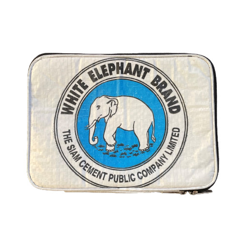 Elephant Brand Deluxe Recycled iPad Pouch with flap made in Cambodia Fair Trade