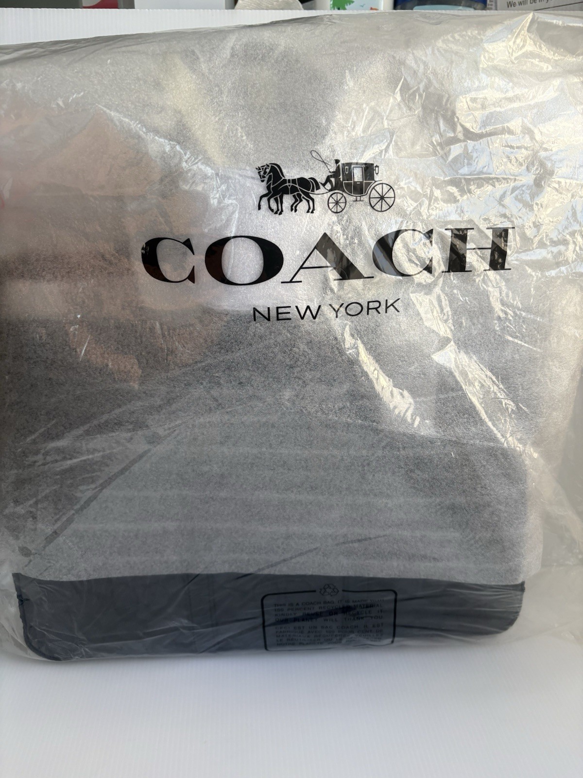 Coach Metropolitan Slim Briefcase in Signature CanvasCharcoal /Black NWT