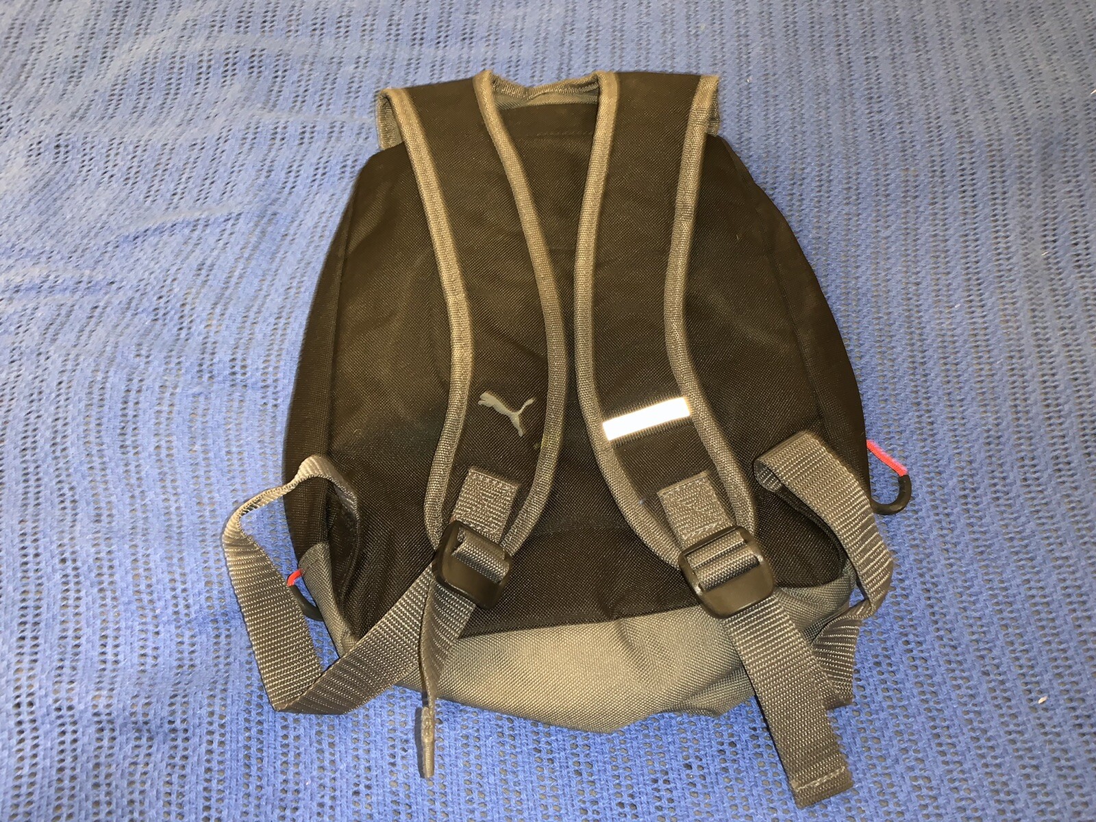 Puma Dash Small Black Backpack Straps 13 x 10 x 5 Black with Gray