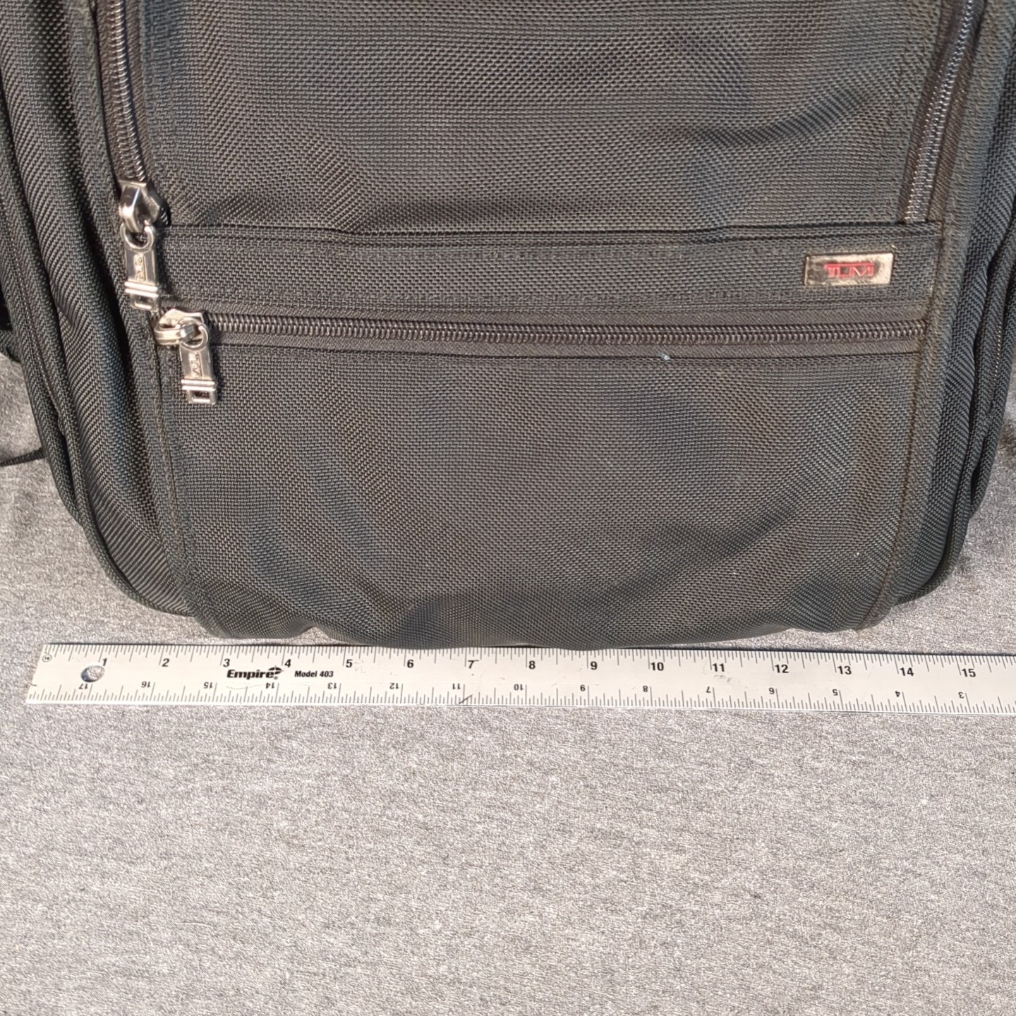 TUMI 26086D4 T-Pass Laptop Backpack Black Nylon Carry On Pockets