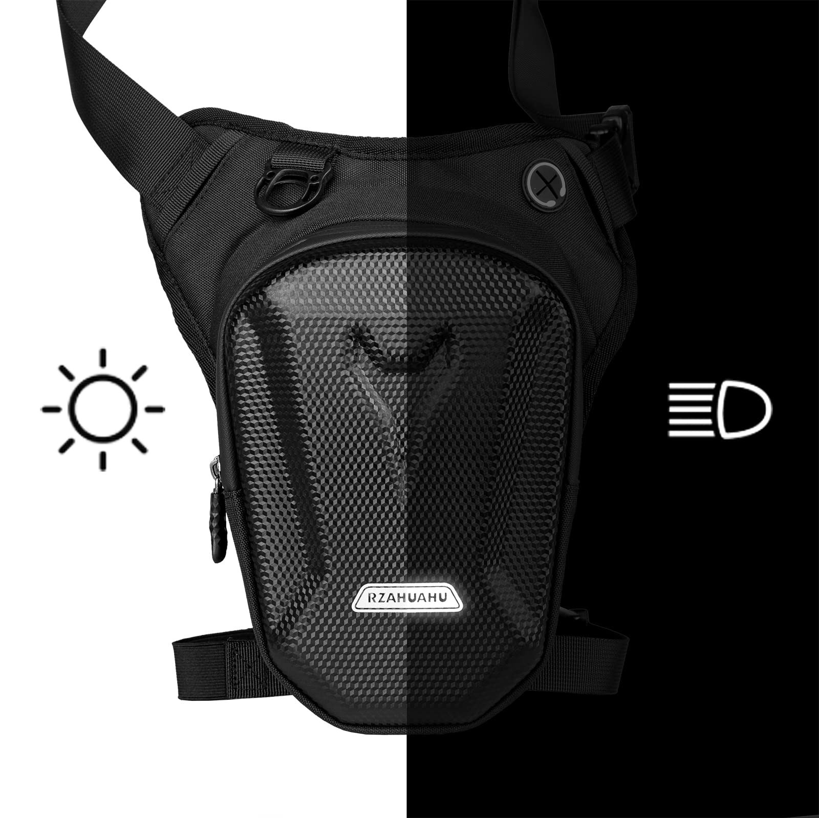 Tactical Motorcycle Waist Pack – Drop Leg Bag for Cycling, Fanny Pouch, Phone St