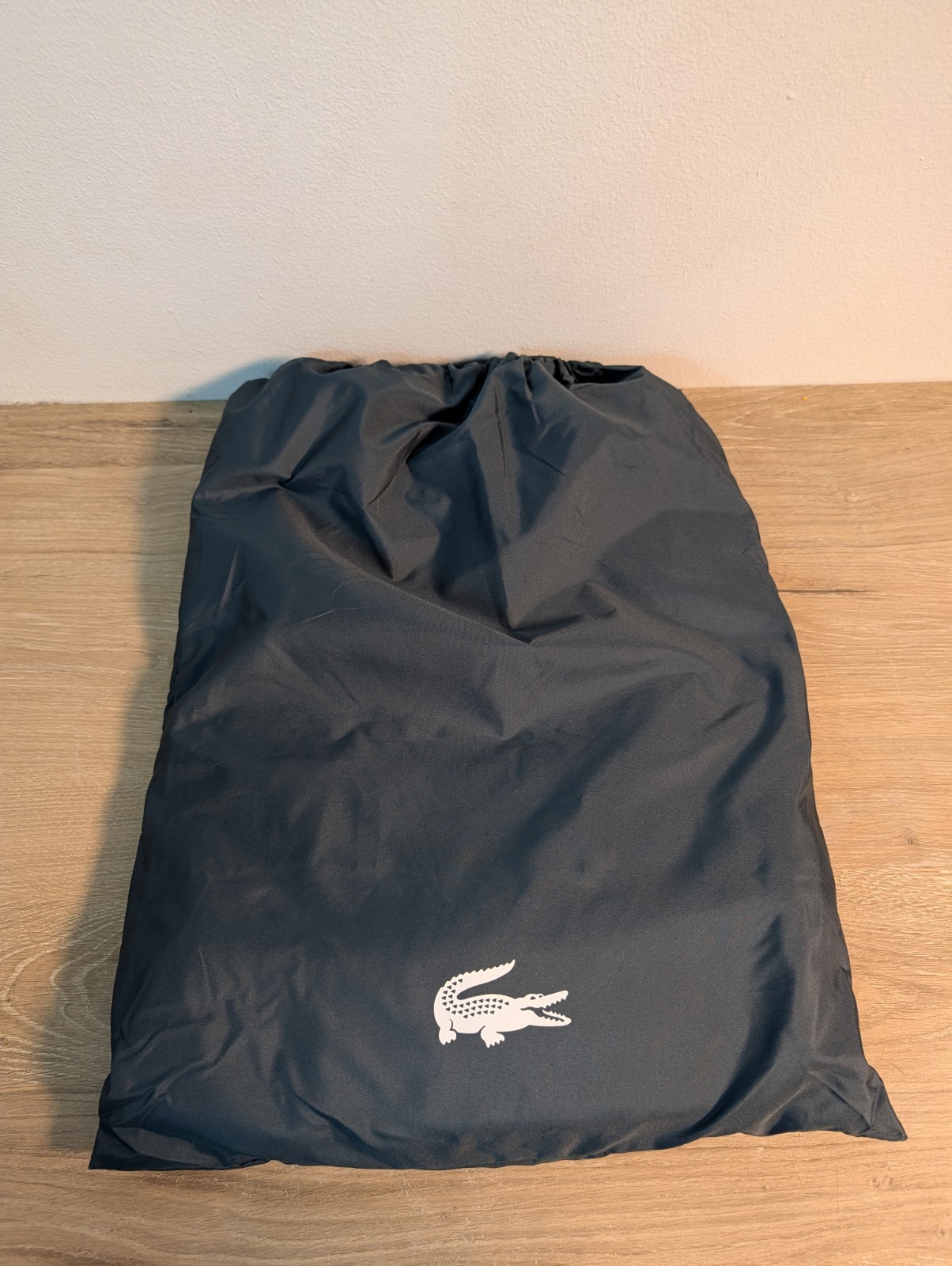 RARE Lacoste 2 In 1 2in1 100% Recycle Backpack With Pouch Green Polyester Bag