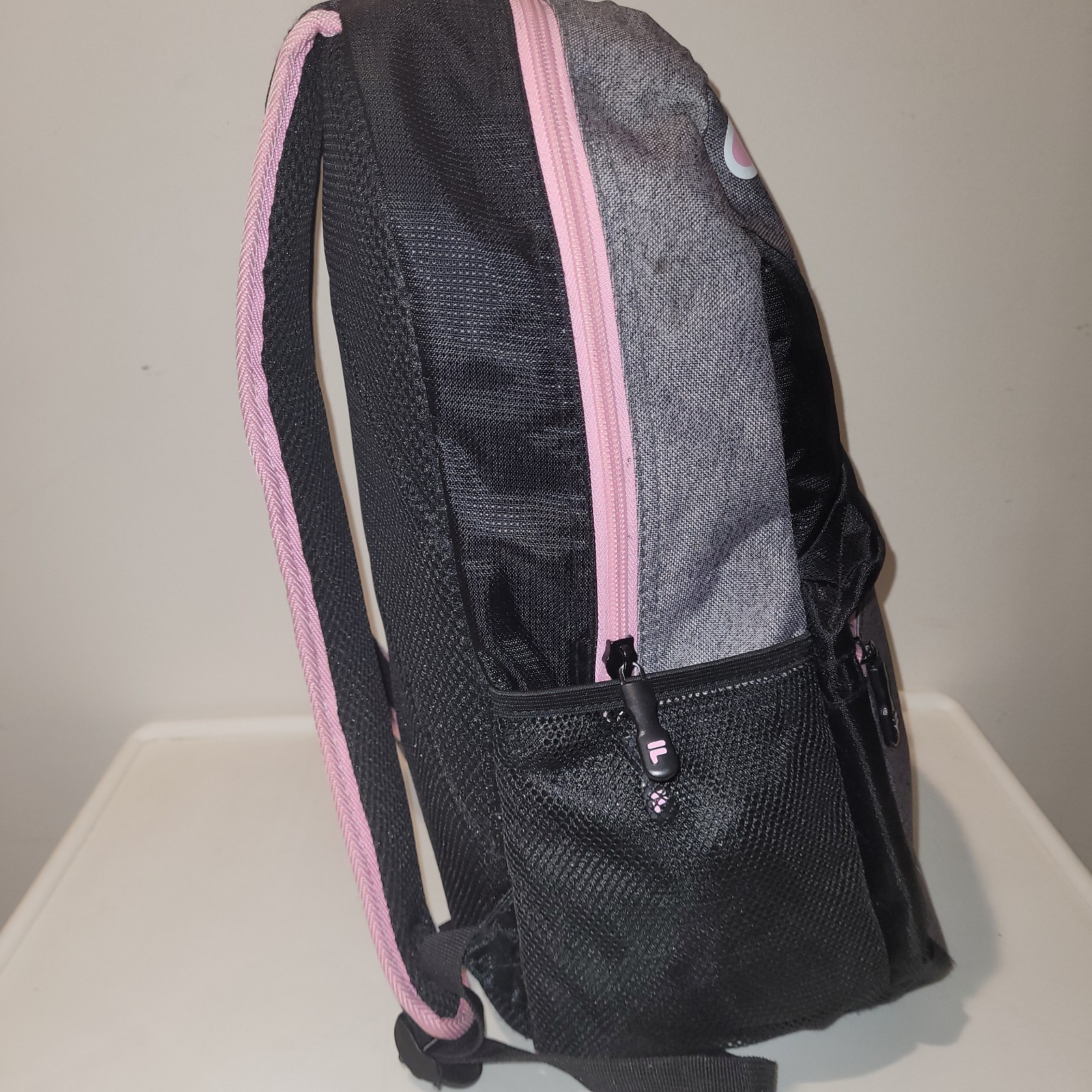 FILA Backpack~ Black/Grey/Pink & White Accents 15″ Multiuse Laptop/Tablet Sleeve